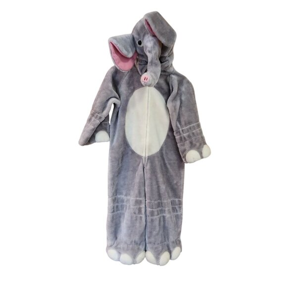 Vtg 90s ELEPHANT Costume Chrisha Playful Plush Halloween Drama Kids Size 7 ish - Picture 1 of 5